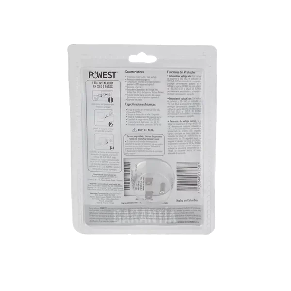 Protector de Voltaje Powest Lavomatic 120V 10A para Lavadora